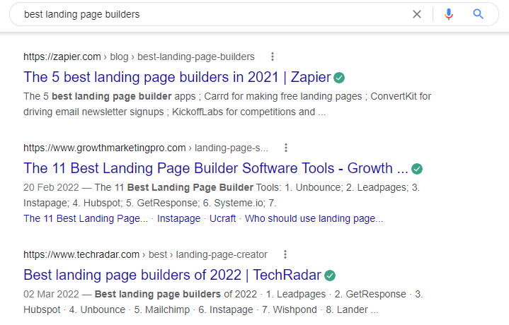best landing page builder