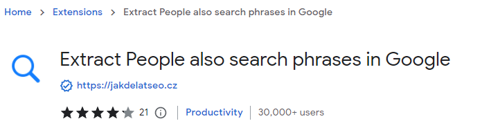 extract people also search for phrases