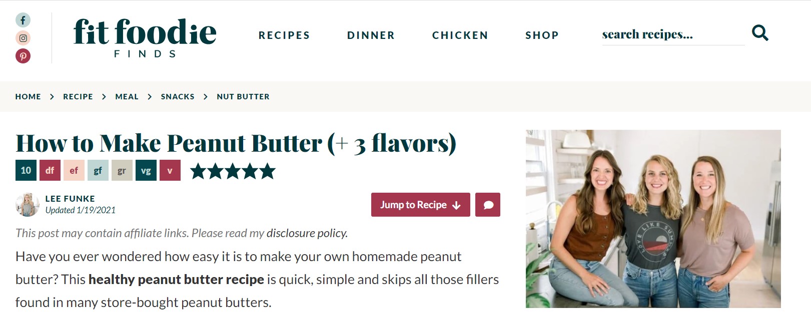how to make peanut butter article